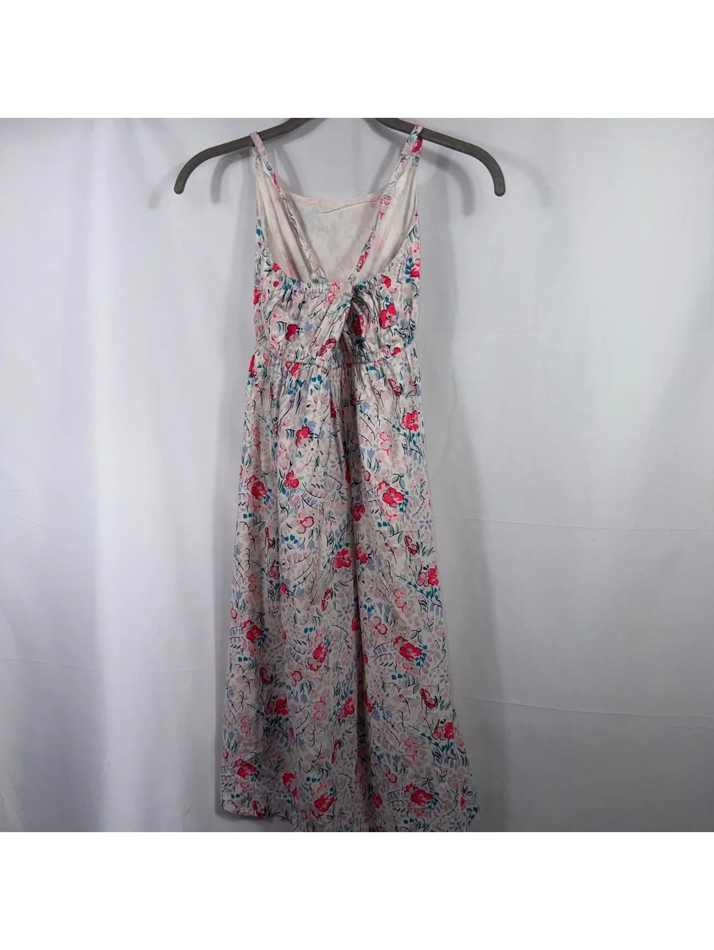 Old Navy Girls Size 8 Floral Maxi Dress Adjustable Straps High Low Hem